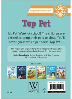 Reading Champion: Top Pet: Independent Reading Orange 6  - Image 1