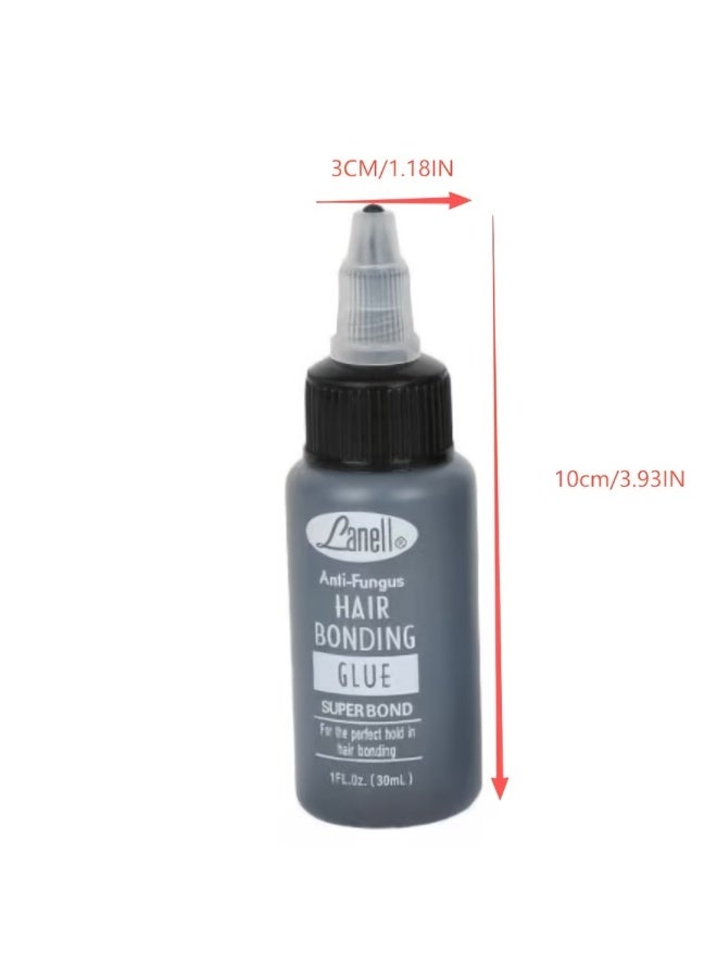 Lanell 30ml Anti-Fungus Hair Bonding Glue for Wigs Eyelashes Hair Extensions, Professional Invisible Adhesive - Image 1