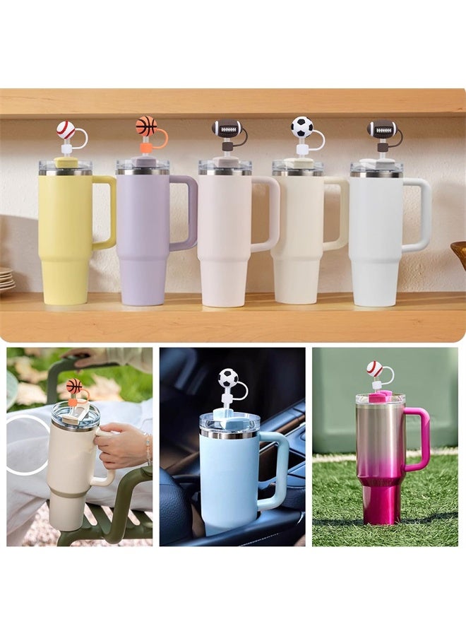 هومستر 8 قطع غطاء غطاء عصا للكأس ستانلي، عصا سيليكون ناعمة، عصا شرب، غطاء محمول ضد الغبار عالمي للعصا، أغطية عصا قابلة لإعادة الاستخدام - 10 مم - Image 4