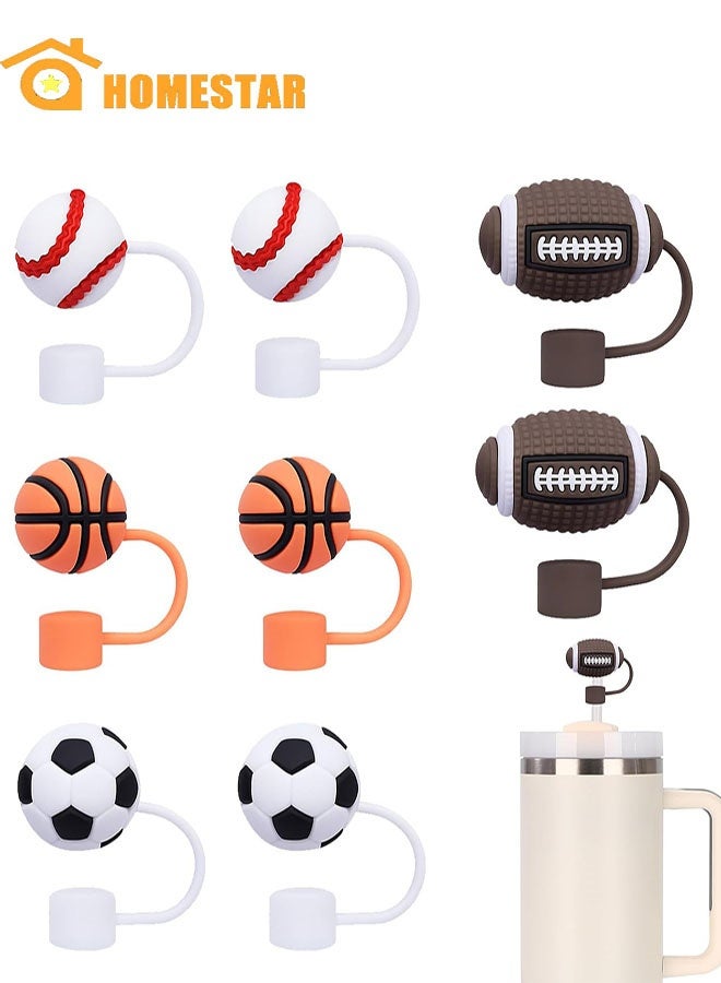 هومستر 8 قطع غطاء غطاء عصا للكأس ستانلي، عصا سيليكون ناعمة، عصا شرب، غطاء محمول ضد الغبار عالمي للعصا، أغطية عصا قابلة لإعادة الاستخدام - 10 مم - Image 1