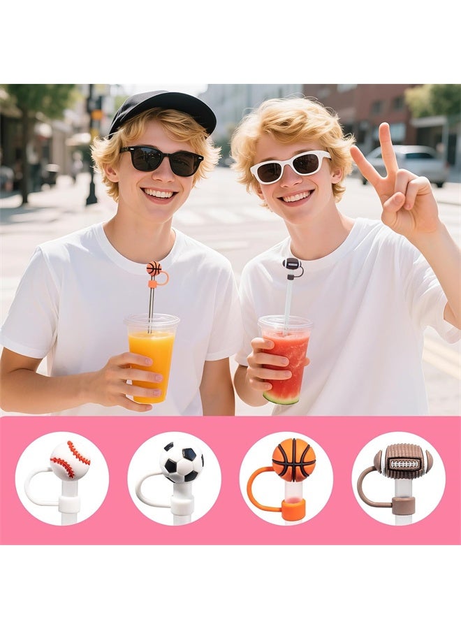 هومستر 8 قطع غطاء غطاء عصا للكأس ستانلي، عصا سيليكون ناعمة، عصا شرب، غطاء محمول ضد الغبار عالمي للعصا، أغطية عصا قابلة لإعادة الاستخدام - 10 مم - Image 5