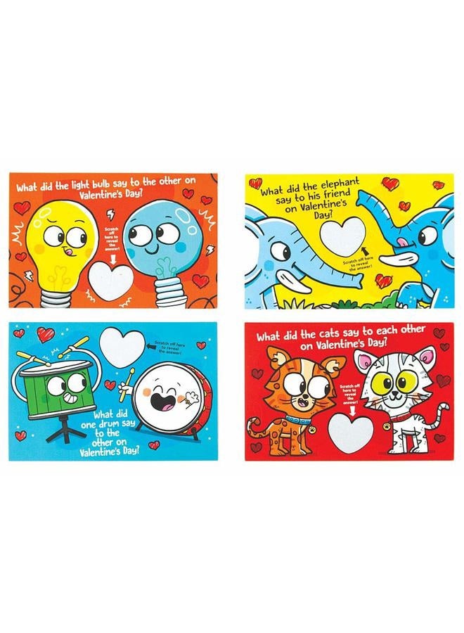 Playhouse Silly Joke Scratch-Off 28 Card Super Valentine Exchange Pack for Kids - Image 3