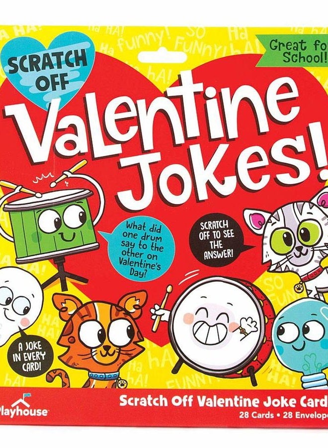 Playhouse Silly Joke Scratch-Off 28 Card Super Valentine Exchange Pack for Kids - Image 1
