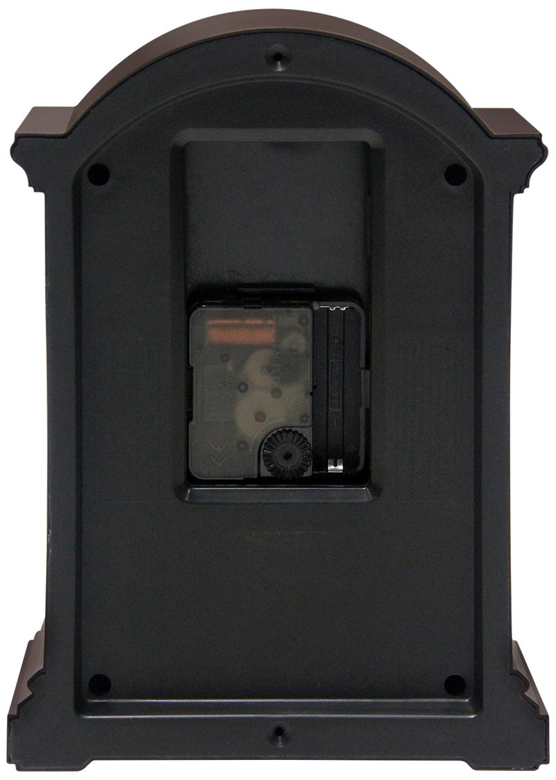 Infinity Instruments Brown Antique Grandfather Tabletop Clock 9 x 6 Mantle Tabletop Clock Mini Desktop Table Mantel Decor Vintage Living Room Decor - Image 4