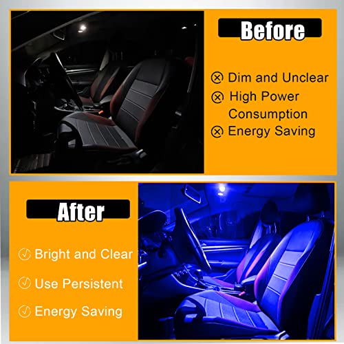 QuicTO LED Interior Light Set, 24 Pieces, Blue, Compatible with Most Vehicles - Image 3