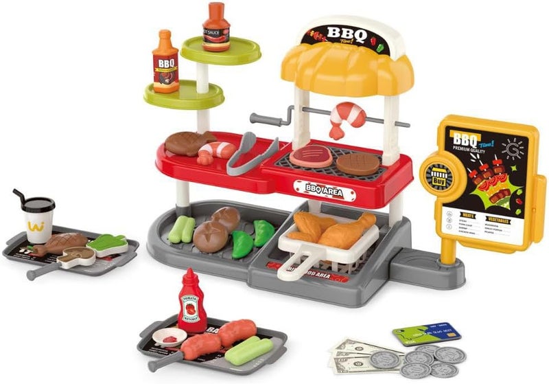 Mini Panda Mini BBQ Set for Kids 3+ - Interactive Pretend Play Cooking Toy - Image 1