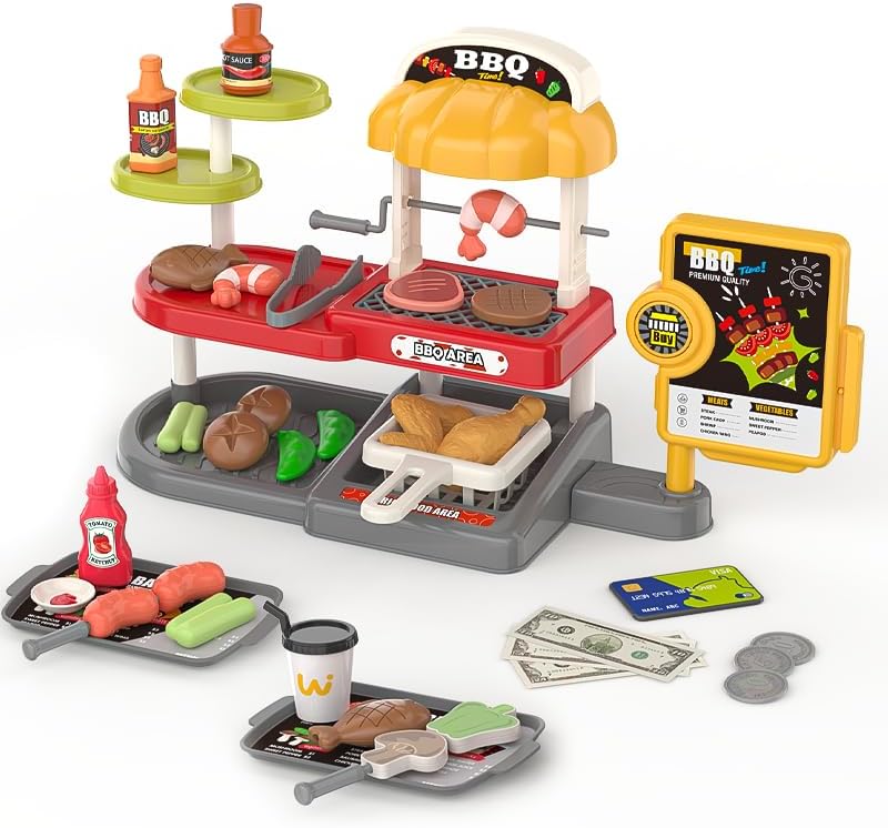 Mini Panda Mini BBQ Set for Kids 3+ - Interactive Pretend Play Cooking Toy - Image 5