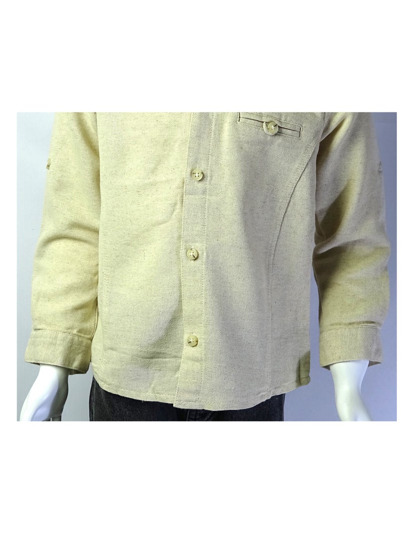 SHELTER - "Children's long-sleeve shirt in a solid color from the Shelter 23137 collection." - Image 1