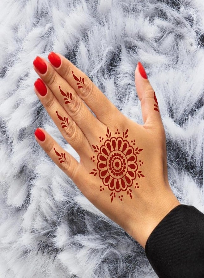 ORDERSHOCK Beautiful Flower Designs & Simple Mehndi Sticker For Girls & Women - Image 4