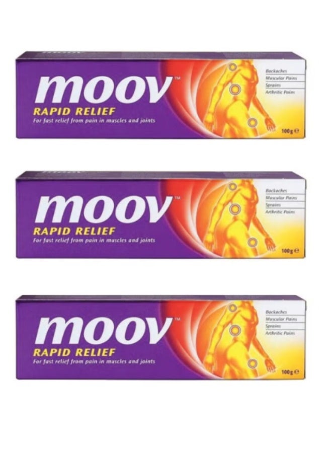3-Piece Instant Pain Rapid Relief Ointment 100g