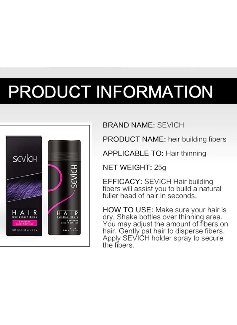 Sevich - Hair Building Fibers Keratin Thicker Anti Hairs Loss Concealer Thickening Fiber Powders Growth Sevich 25G - Image 1