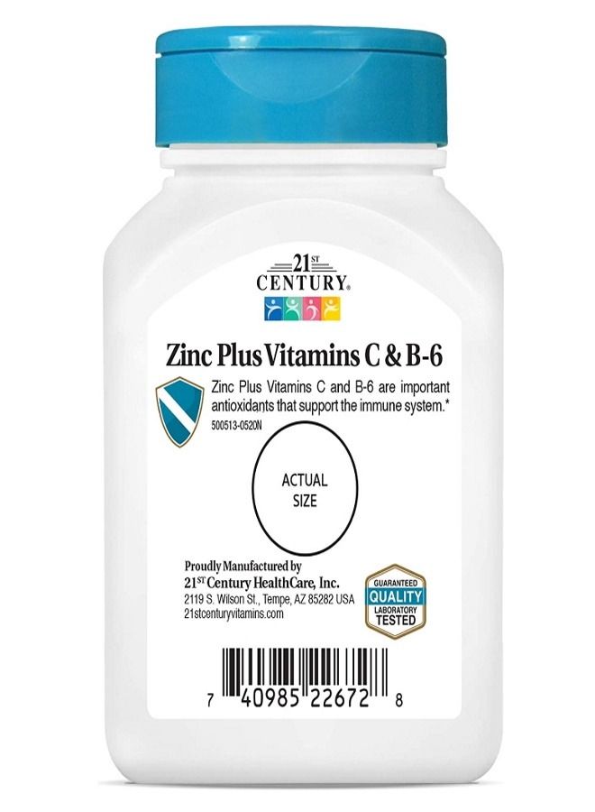 21st Century Zinc Chewable with C and B6 90 Count Cherry Chew - Image 2