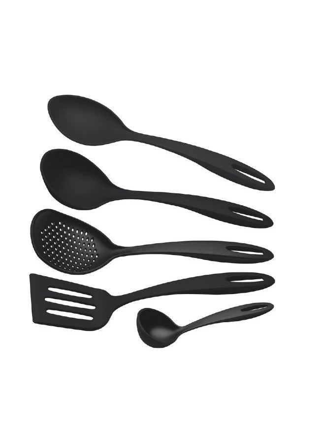 Ability 5-Pieces Black Nylon Utensil Set 