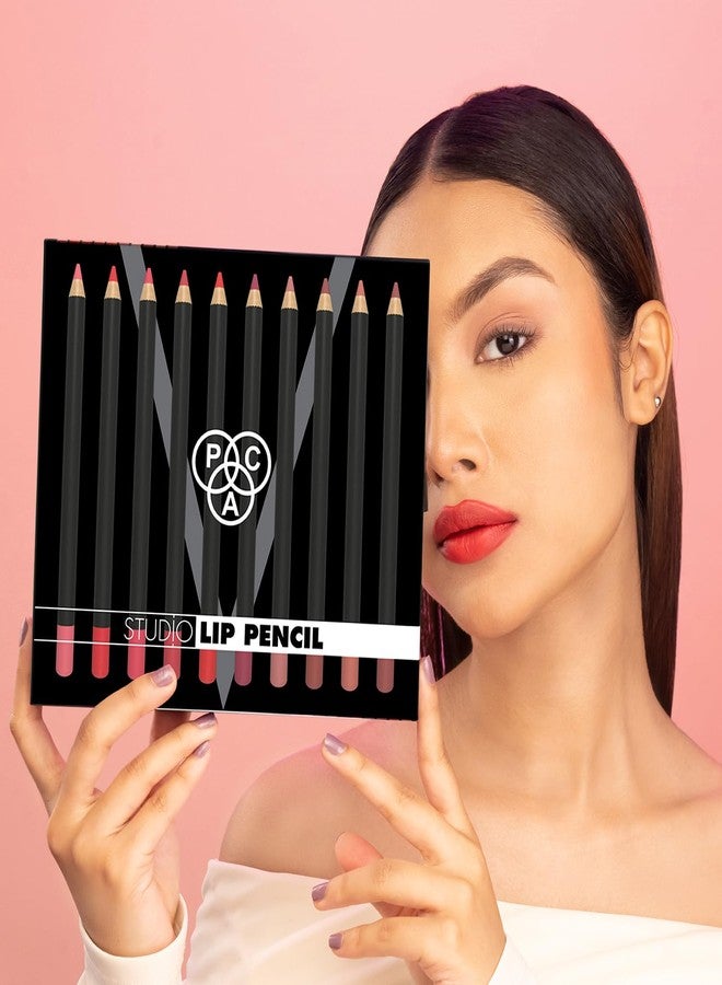 باك مجموعة أقلام تحديد الشفاه من باك ستوديو، ١٠ أقلام | كريمي لا يسبب الجفاف | لون غني يدوم طويلاً | لمسة نهائية مطفية - Image 5