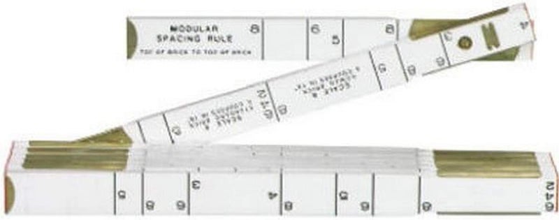 Crescent 5/8" x 6' Red End® Masonry Wood Rule - 646LN