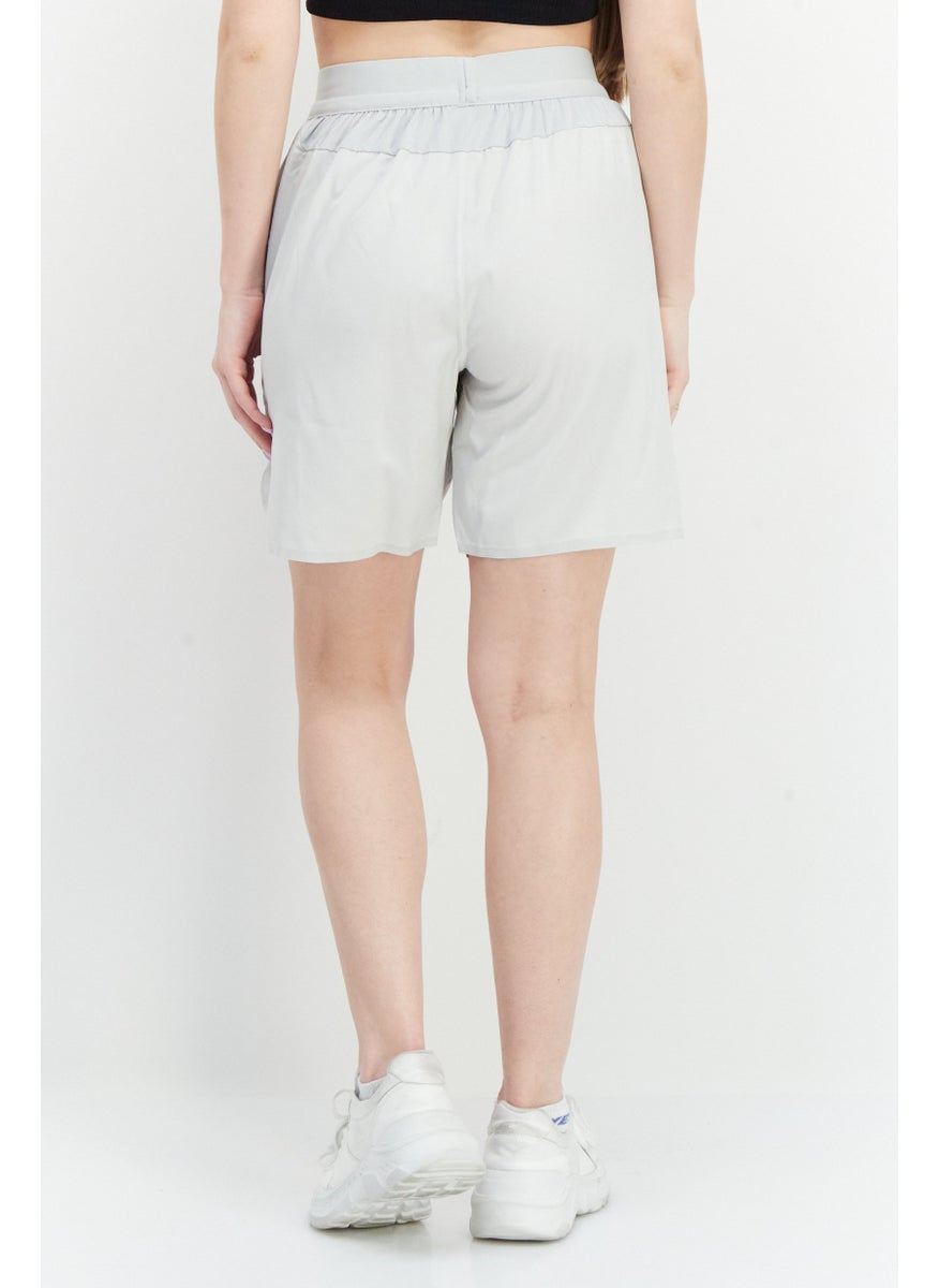 Ellesse Women Plain Basic Shorts, Grey  - Image 3