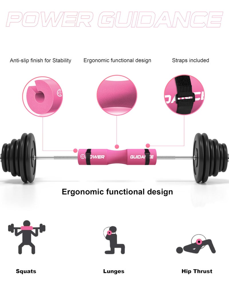 POWER GUIDANCE Barbell Squat Pad - Neck & Shoulder Protective Pad - Great for Squats, Lunges, Hip Thrusts, Weight Lifting & More - Fit Standard and Olympic Bars Perfectly - Image 2