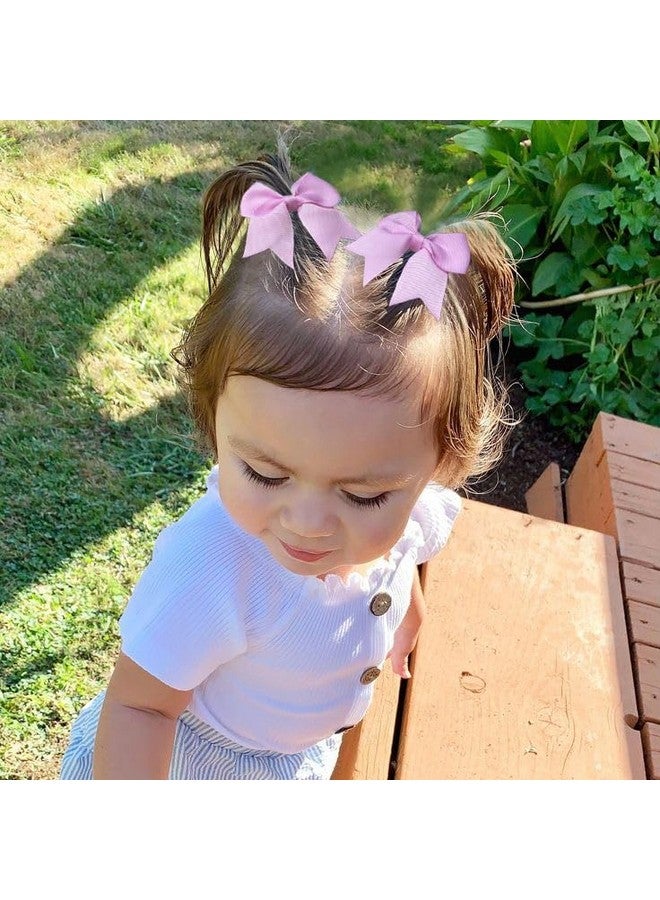 بي بي جيفتس BBGifts 30 قطعة من ربطات شعر الفتيات الصغيرات من شريط Grosgrain ومشابك شعر على شكل تمساح 2.5 بوصة للأطفال الصغار مصنوعة يدويًا على شكل ذيل حصان إكسسوارات شعر، 15 لونًا في أزواج - Image 3