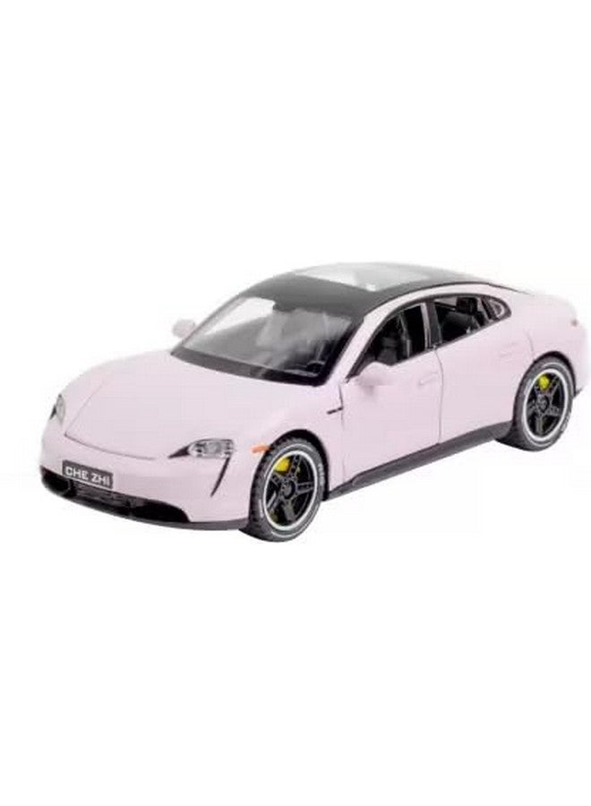Ixora 1:32 Scale Die-Cast Porrsche Taycan with Openable Doors,Pull Back Action & Glowing Lights and Model Metal Pullback Toy (Colors as Per Stock) (Pack of 1) - Image 1