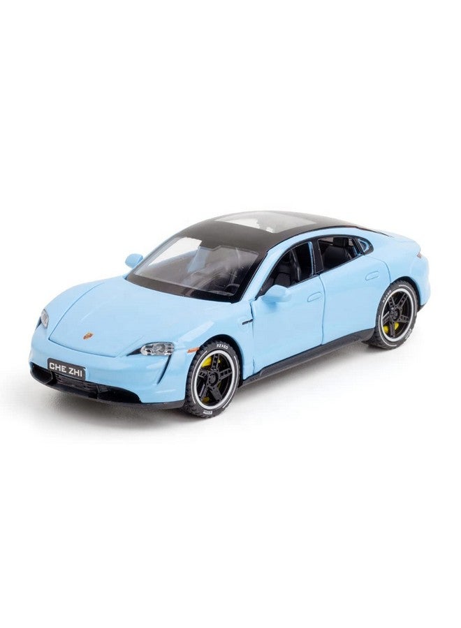 Ixora 1:32 Scale Die-Cast Porrsche Taycan with Openable Doors,Pull Back Action & Glowing Lights and Model Metal Pullback Toy (Colors as Per Stock) (Pack of 1) - Image 2