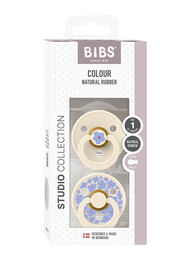 BIBS - برواز لون الاستوديو عبوة 2 ياسمين لاتكس حجم 1 مزيج العاج - Image 1