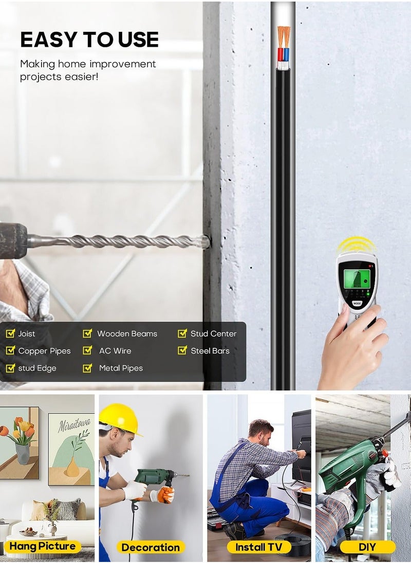 Generic - Stud Finder Wall Scanner, 2023 Upgrade 9 in 1 Stud Detector Wire Detector for Wall, Dienmern Cable Detector for Walls Scanner, with LCD Display for Stud AC Wire Cable Metal Wood Pipe Joist - Image 1