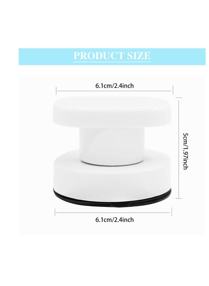 Generic Suction Cup Handles, Glass Door Suction Cup Handles Vacuum Suction Cup Handles Strong Suction Cup Pull Handles for Glass Bathroom Wall, Shower, Cabinet, Mini Fridge, White (2 Pack)  - Image 2