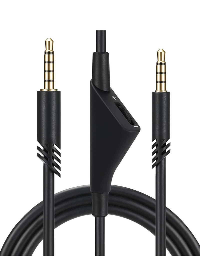 KASTWAVE Cable Adapter for Logitech Astro A10 Gaming Headset Cable Replacement with Volume Control Also for A40/ A40TR Gaming Headset and for Xbox One/ PS4 Controller Long 2.0 M - Image 1