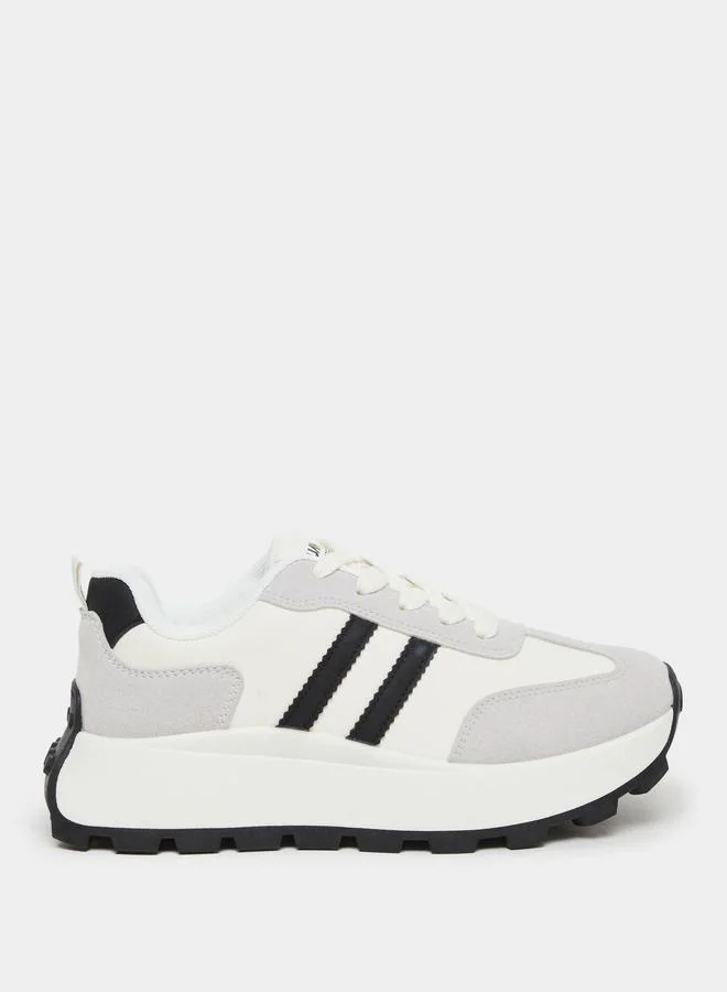 Styli Styli Women Sporty Striped Sneakers