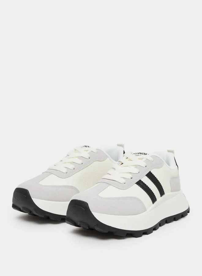 Styli Styli Women Sporty Striped Sneakers