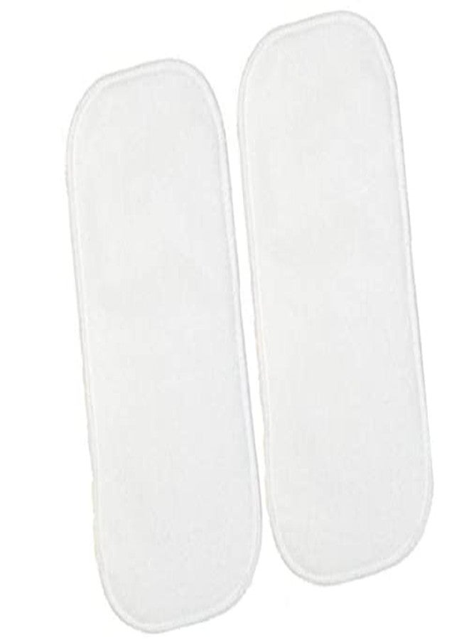 Alya 5 Layer White Microfiber Inserts Liners Wetfree Reusable Washable Cotton Diaper Nappy Inserts Natures Cloth Diaper Liner for Baby Cloth Diapers(PACK OF) (WHITE,PACK OF 2) - Image 1