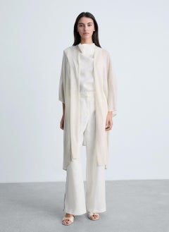 MANGO Casual Fine Knit Long Cardigan  - Image 1