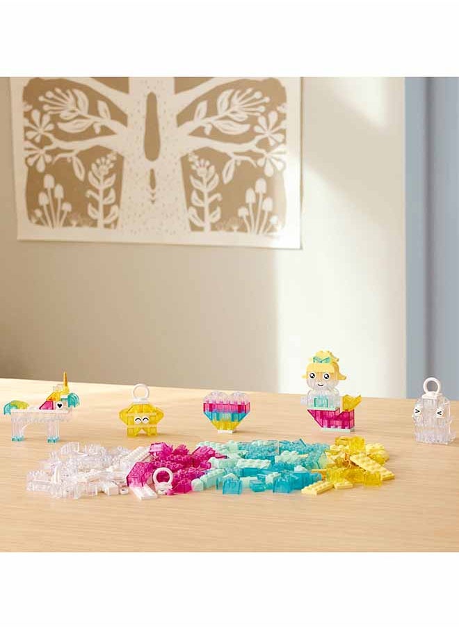 LEGO - Classic Magical Transparent Box - Colorful Building Bricks & Keyring Clips Set - Create Tiny Toy Unicorns, Dragons, Penguins & More Figures - Kids' Arts & Crafts Kit for 5+ Year Old Girls - 11040 (340 pieces) - Image 1