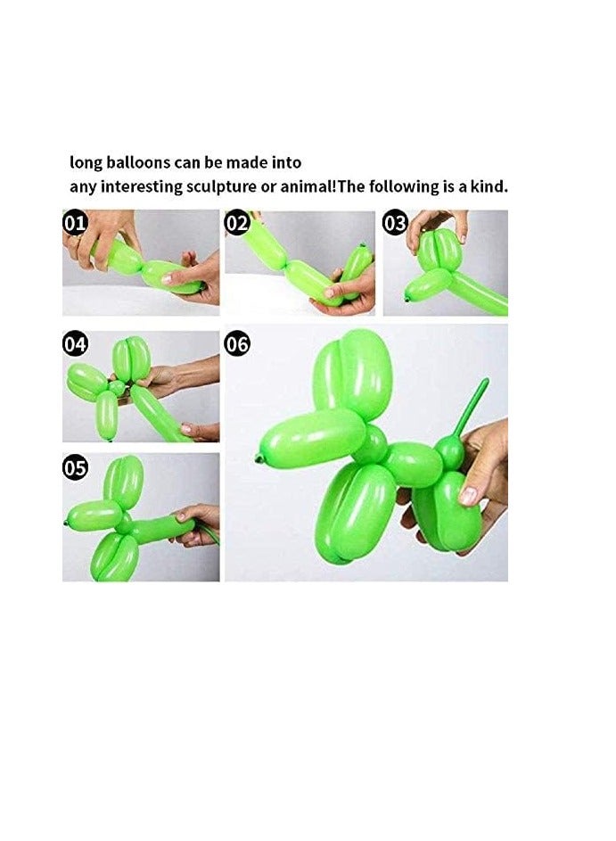 100 long balloon and blower (random color gift) - Image 3