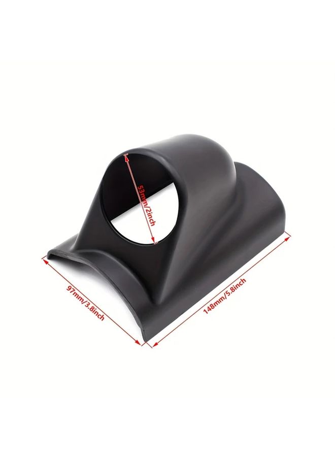 52mm 2 Inch Car Meter Mount Holder Single Hole Gauge Mount Cup Universal Black Dash Instrument Pod Platform Durable for Truck - Image 2