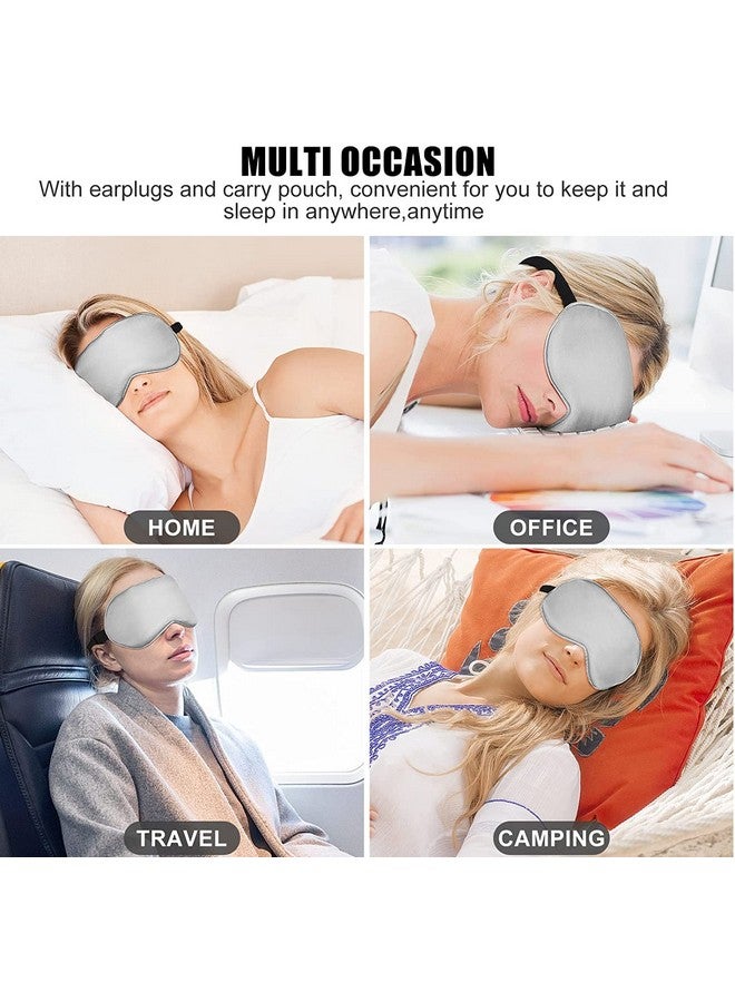 EcommerceHub Sleep Eye Masks For Women&Men,Cooling&Heated Eye Mask For Dry Eyes,Dark Circles,Puffy Eye,Dry Eyes&Eye Fatigue,2Pcs Gel Pack With Cover&Storage Bag,Eye Comfort.,Multicolour - Image 2