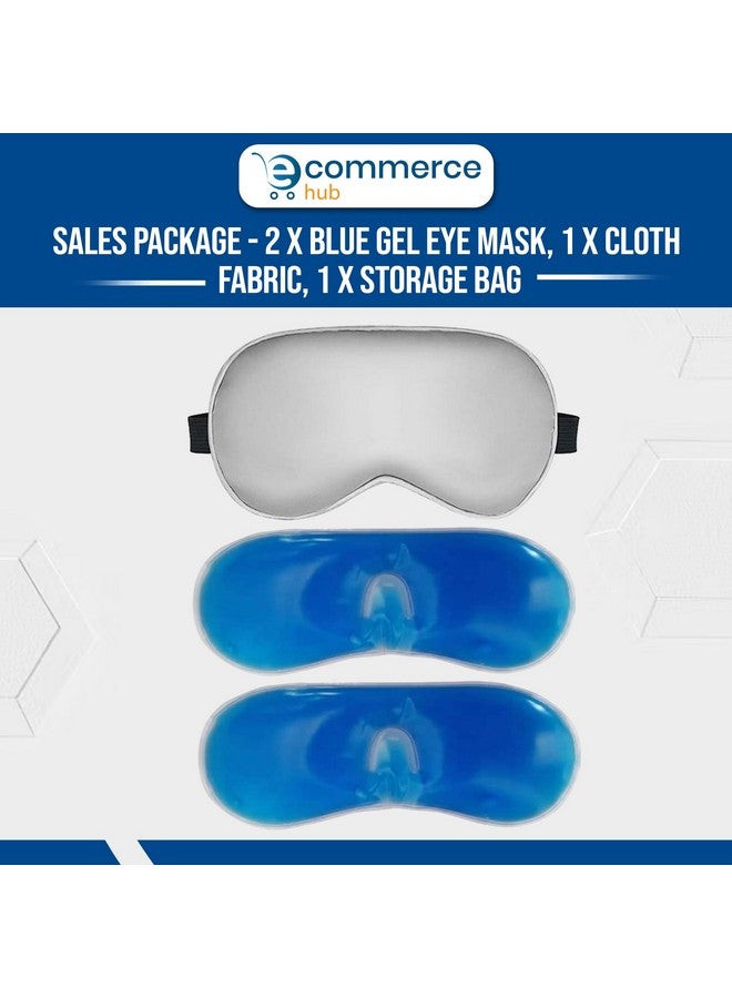 EcommerceHub Sleep Eye Masks For Women&Men,Cooling&Heated Eye Mask For Dry Eyes,Dark Circles,Puffy Eye,Dry Eyes&Eye Fatigue,2Pcs Gel Pack With Cover&Storage Bag,Eye Comfort.,Multicolour - Image 3