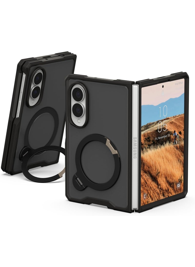 UAG Urban Armor Gear Mouve XTE for Samsung Galaxy Z Fold 8 Case, MagSafe Compatible, 360° Rotating Metal Kickstand & Phone Grip, Military Drop Protection, Open Hinge Design - Ash - Image 1