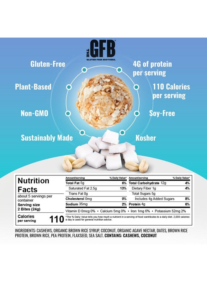 The GFB The Gluten Free Brothers Gluten Free Protein Bites Variety Pack Non Gmo Soy Free Vegan Snack Size Plant Based Protein Energy Balls 4 Oz (4 Count) - Image 3