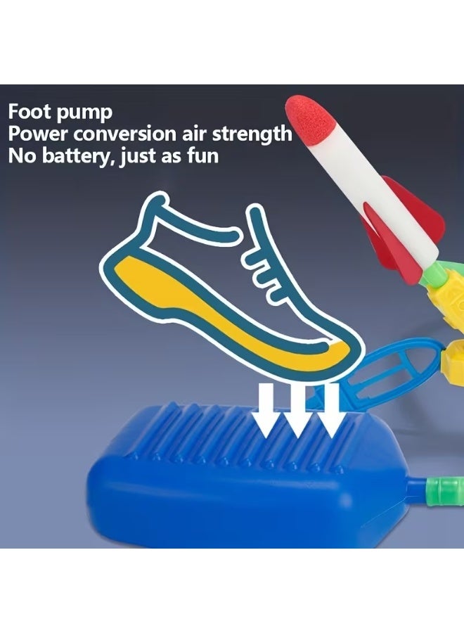 Goolsky Foot-stepping Small Rocket Toys Outdoor Ejection Flying Launch Rocket Interactive Toys - Image 4