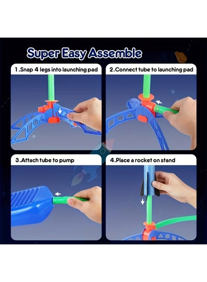 Goolsky Foot-stepping Small Rocket Toys Outdoor Ejection Flying Launch Rocket Interactive Toys - Image 2