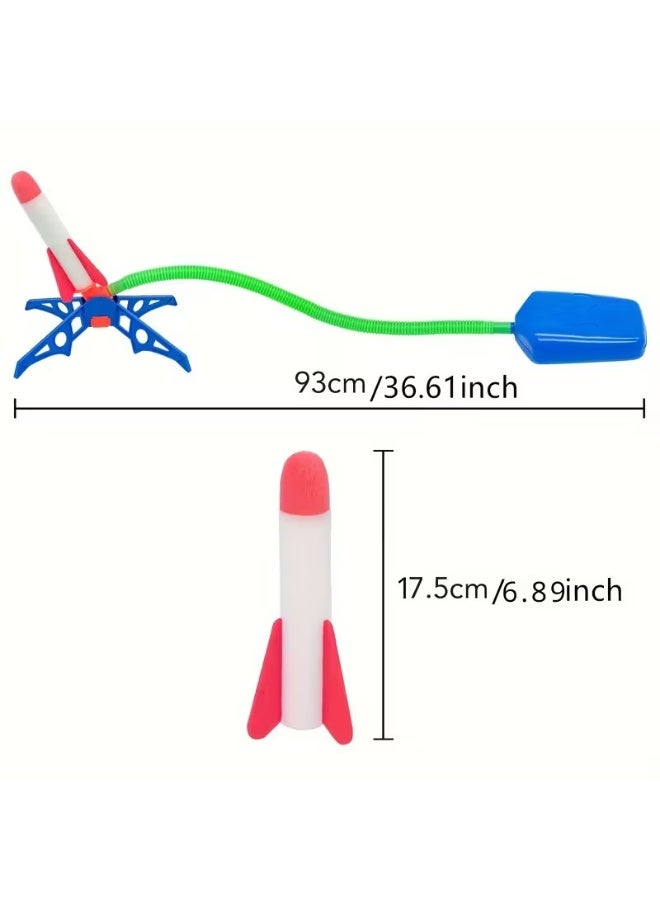 Goolsky Foot-stepping Small Rocket Toys Outdoor Ejection Flying Launch Rocket Interactive Toys - Image 5