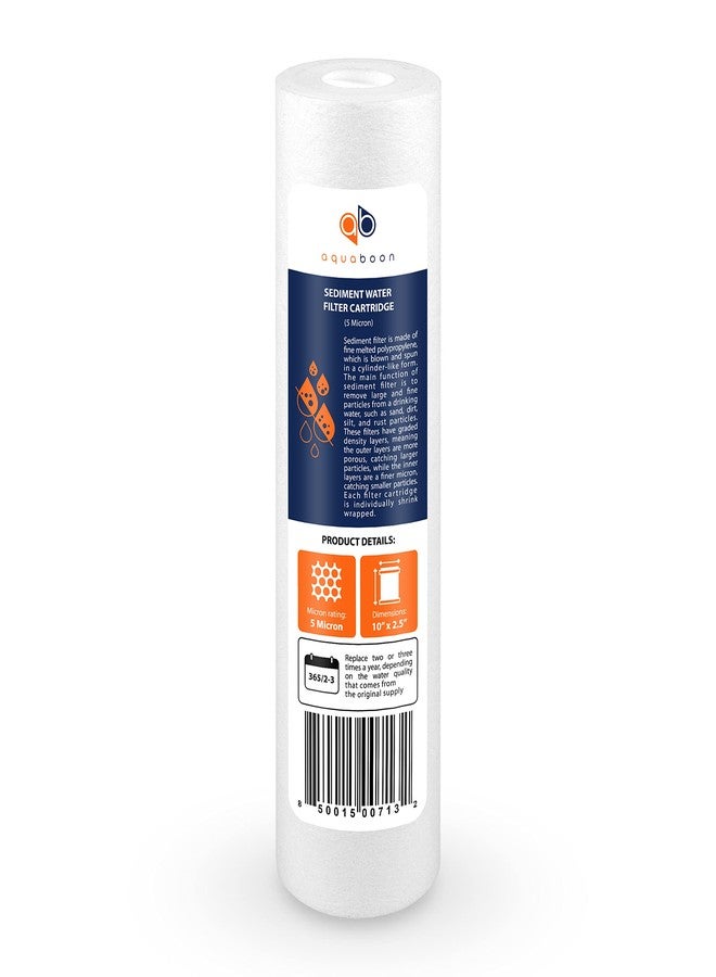 أكوابون طقم فلتر مياه Aquaboon بخمس مراحل بتقنية التناضح العكسي مع غشاء RO بسعة 50 جالونًا في اليوم - خراطيش بديلة لفلتر المياه أسفل الحوض لنظام فلتر مياه مقاس 10 بوصات - Image 4