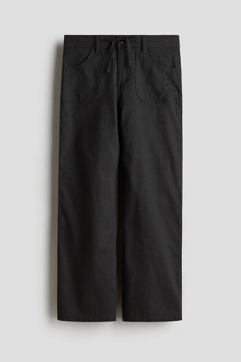 اتش اند ام بنطلون عريض من القطن