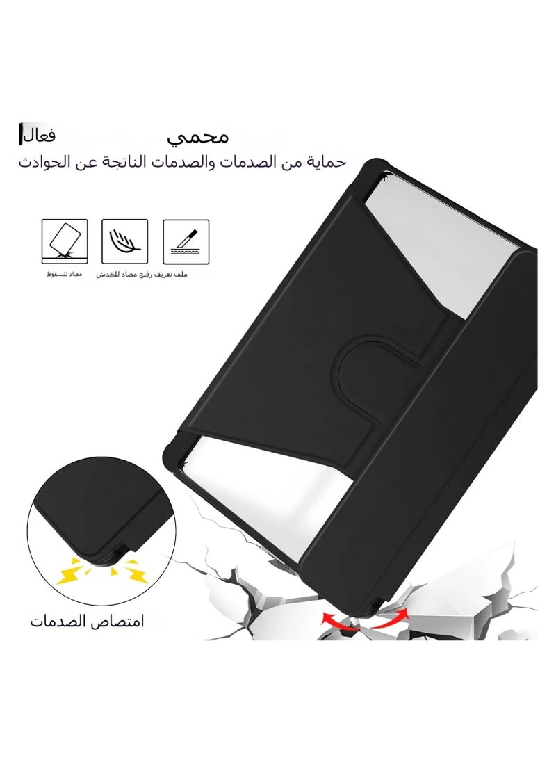 General - Keyboard case compatible with Samsung Galaxy Tab S10 Plus 12.4-inch 2024 (SM-X820/X826B/X828U) Swivel stand cover Removable wireless keyboard case Tab S10+ - Image 1