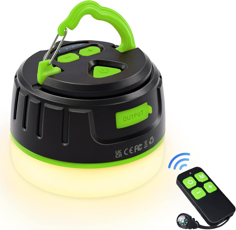 Sinvitron LED Camping Lantern Rechargeable with Remote Control - 1000LM 150H Runtime Tent Light, 5200mAh Water-Resistant Emergency Light for Hurricane Power Outages, Hiking Home - Image 1
