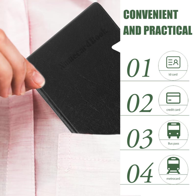 Leather Business Card Holder for Women Professional Style Easy to Carry - Image 4