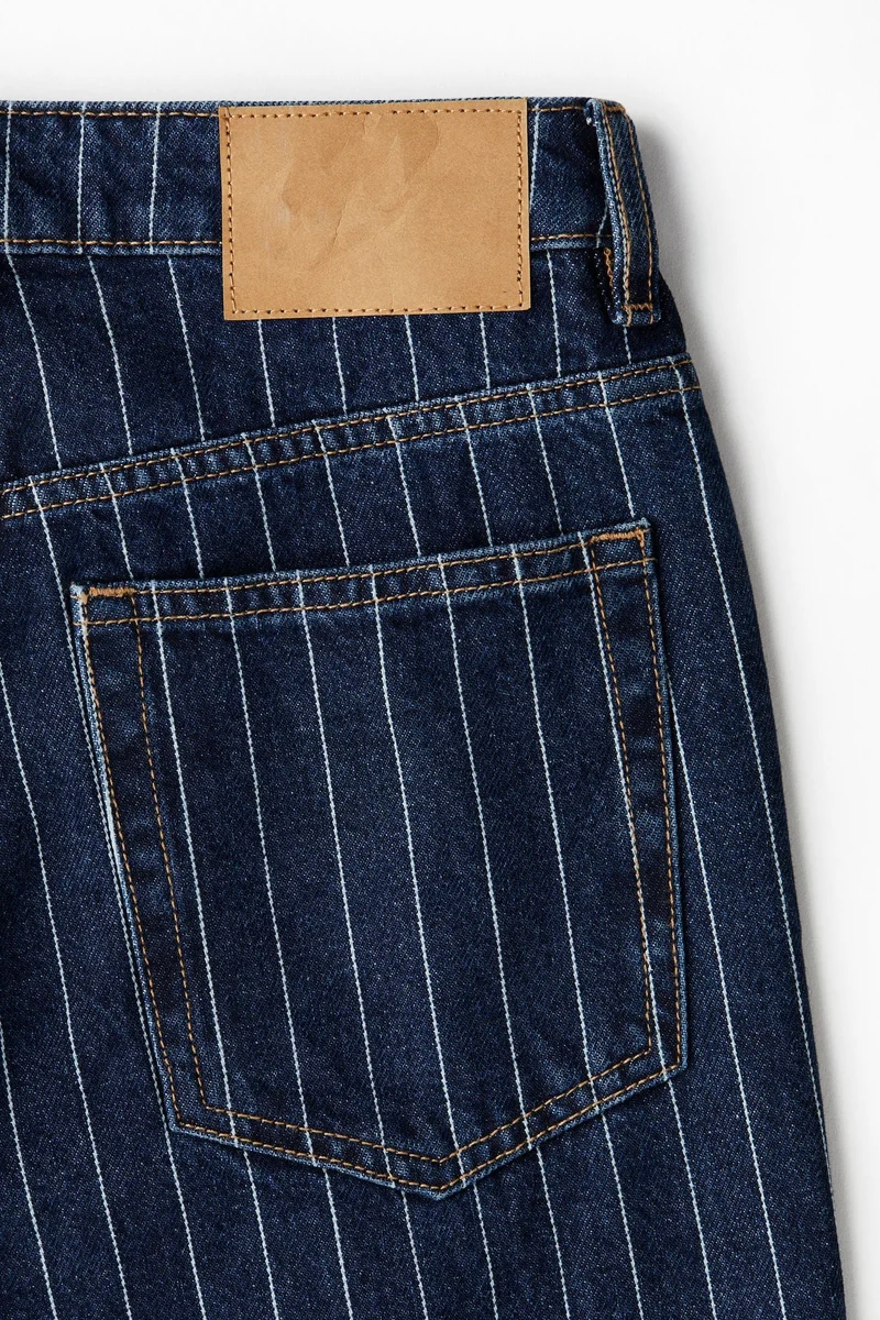 اتش اند ام جينز بخصر عالي وقصّة واسعة