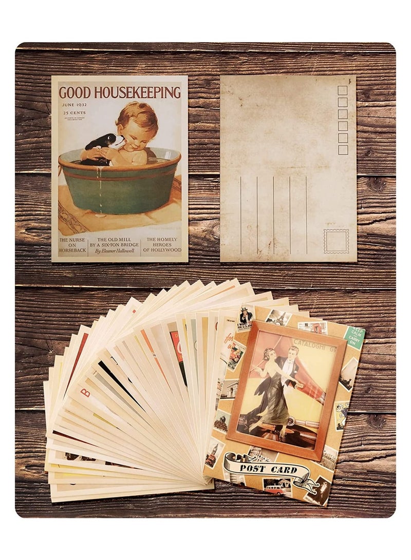 Zikra Vintage Classic Postcards Greeting Cards, Retro Old Poster Souvenir Gifts for Worth Collecting. 32 PCS 1 Set - Image 5
