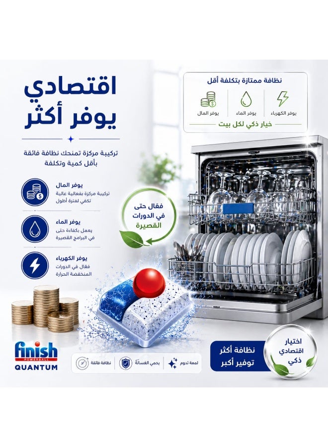 فنيش اقراص باور كوانتم الكل في 1 لغسالات الصحون، 15 قرص - Image 4